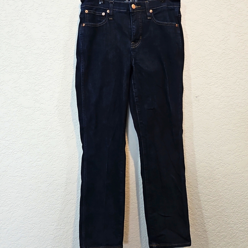 J Crew Vintage Slim Straight Jeans 27 Rinse Wash
